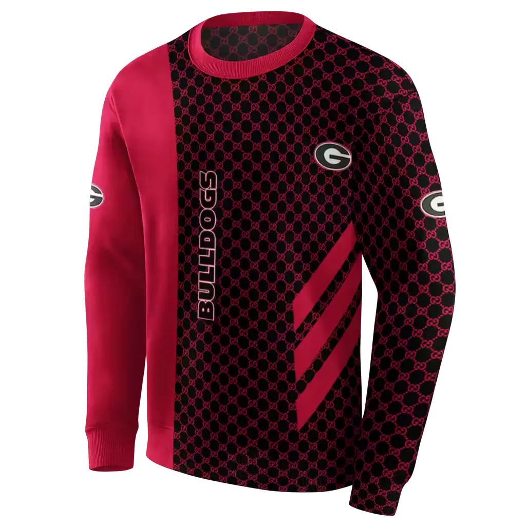 georgia bulldogs monogram pattern red hoodie new arrival georgia bulldogs monogram pattern red hoodie new arrival