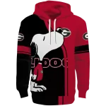 georgia bulldogs playful snoopy red hoodie best selling