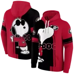 georgia bulldogs playful snoopy red hoodie best selling