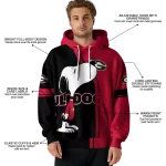 georgia bulldogs playful snoopy red hoodie best selling