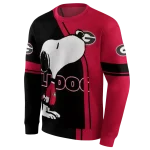 georgia bulldogs playful snoopy red hoodie best selling