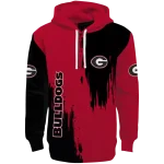 georgia bulldogs splatter effect red hoodie best selling