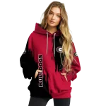 georgia bulldogs splatter effect red hoodie best selling