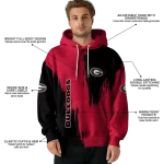 georgia bulldogs splatter effect red hoodie best selling