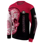 georgia bulldogs sugar skull red black hoodie best selling