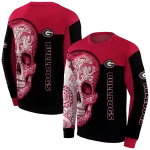georgia bulldogs sugar skull red black hoodie best selling