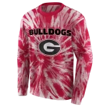 georgia bulldogs tie dye pattern red hoodie best selling