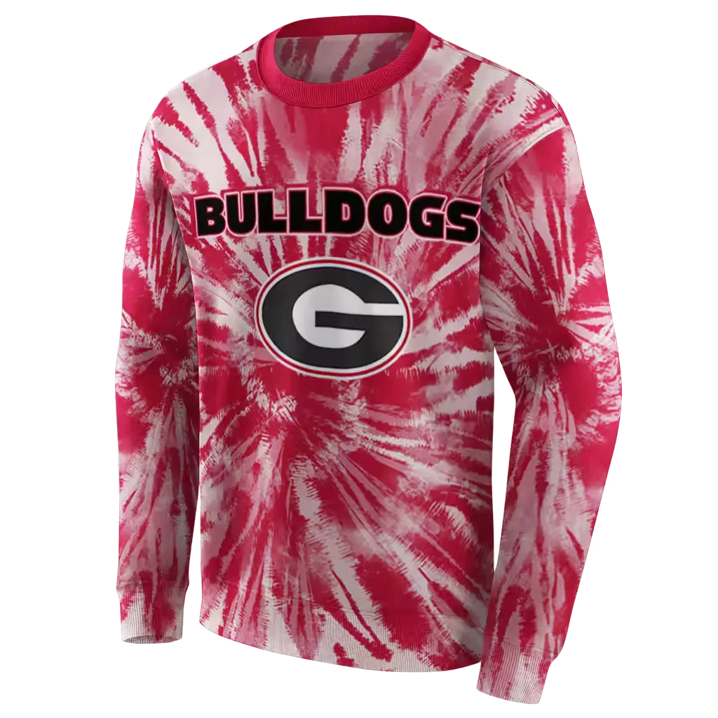 georgia bulldogs tie dye pattern red hoodie new arrival georgia bulldogs tie dye pattern red hoodie new arrival