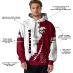 georgia bulldogs triangular pattern red white hoodie best selling