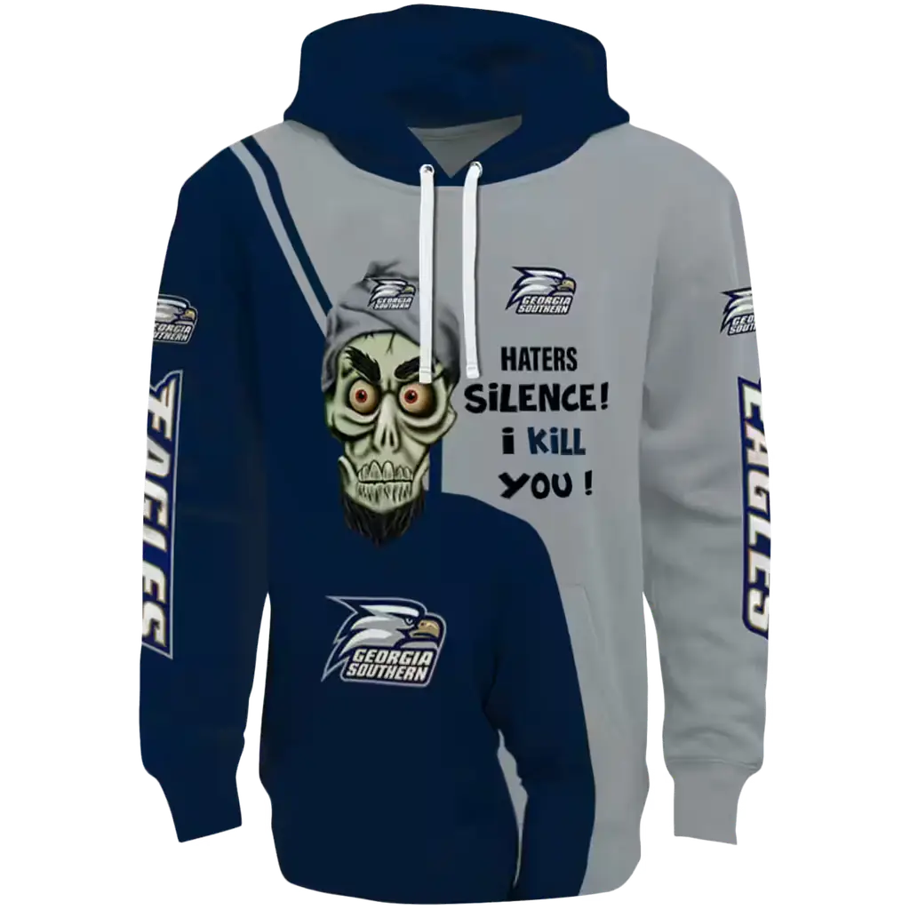 georgia southern eagles achmed skull blue hoodie best selling georgia southern eagles achmed skull blue hoodie best selling