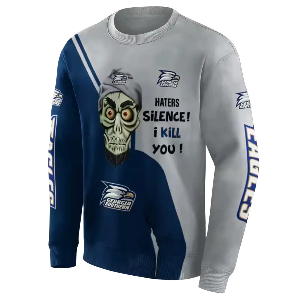 georgia southern eagles achmed skull blue hoodie new arrival georgia southern eagles achmed skull blue hoodie new arrival