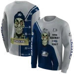 georgia southern eagles achmed skull blue hoodie best selling