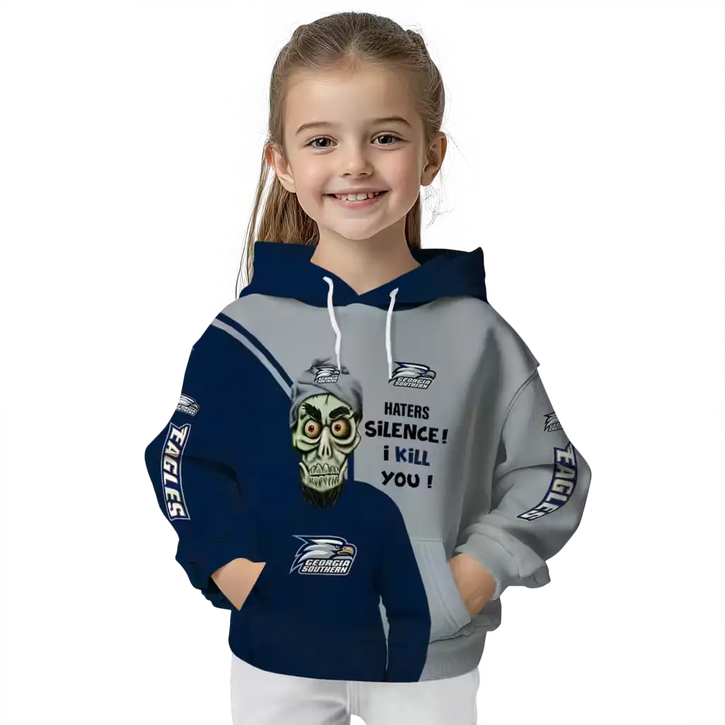 georgia southern eagles achmed skull blue hoodie top rated georgia southern eagles achmed skull blue hoodie top rated