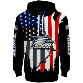 georgia southern eagles american pride black hoodie best selling