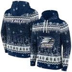 georgia southern eagles christmas trees blue hoodie best selling
