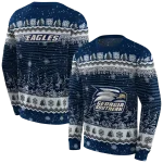 georgia southern eagles christmas trees blue hoodie best selling