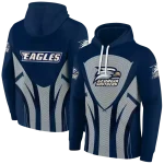 georgia southern eagles concentric lines blue black hoodie best selling