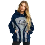 georgia southern eagles concentric lines blue black hoodie best selling