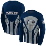 georgia southern eagles concentric lines blue black hoodie best selling