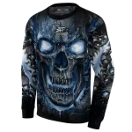 georgia southern eagles demonic skull blue black hoodie best selling