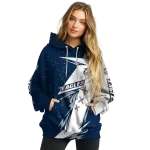 georgia southern eagles dynamic slash blue white hoodie best selling