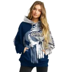 georgia southern eagles graphic punisher blue white hoodie best selling