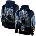 georgia southern eagles halloween vibes blue black hoodie best selling