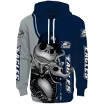 georgia southern eagles jack skellington blue hoodie best selling