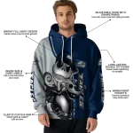 georgia southern eagles jack skellington blue hoodie best selling