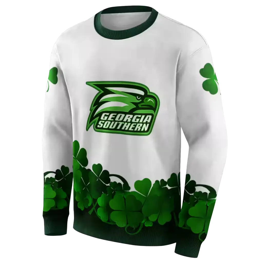 georgia southern eagles lucky motif white green hoodie new arrival georgia southern eagles lucky motif white green hoodie new arrival