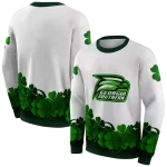 georgia southern eagles lucky motif white green hoodie best selling