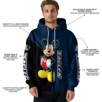 georgia southern eagles mickey mouse blue black hoodie best selling
