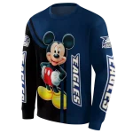 georgia southern eagles mickey mouse blue black hoodie best selling