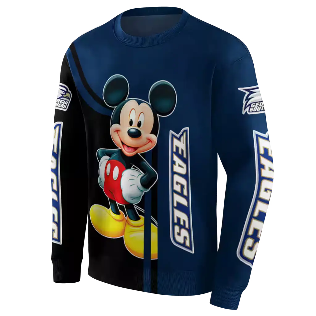 georgia southern eagles mickey mouse blue black hoodie new arrival georgia southern eagles mickey mouse blue black hoodie new arrival