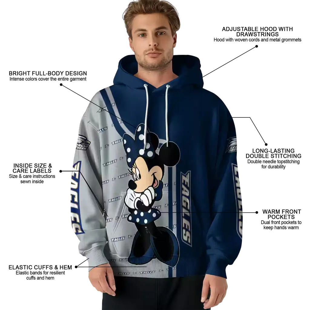georgia southern eagles minnie mouse blue hoodie latest model georgia southern eagles minnie mouse blue hoodie latest model