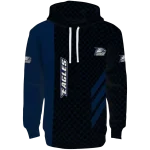 georgia southern eagles monogram pattern blue hoodie best selling