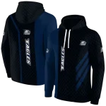 georgia southern eagles monogram pattern blue hoodie best selling