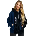 georgia southern eagles monogram pattern blue hoodie best selling