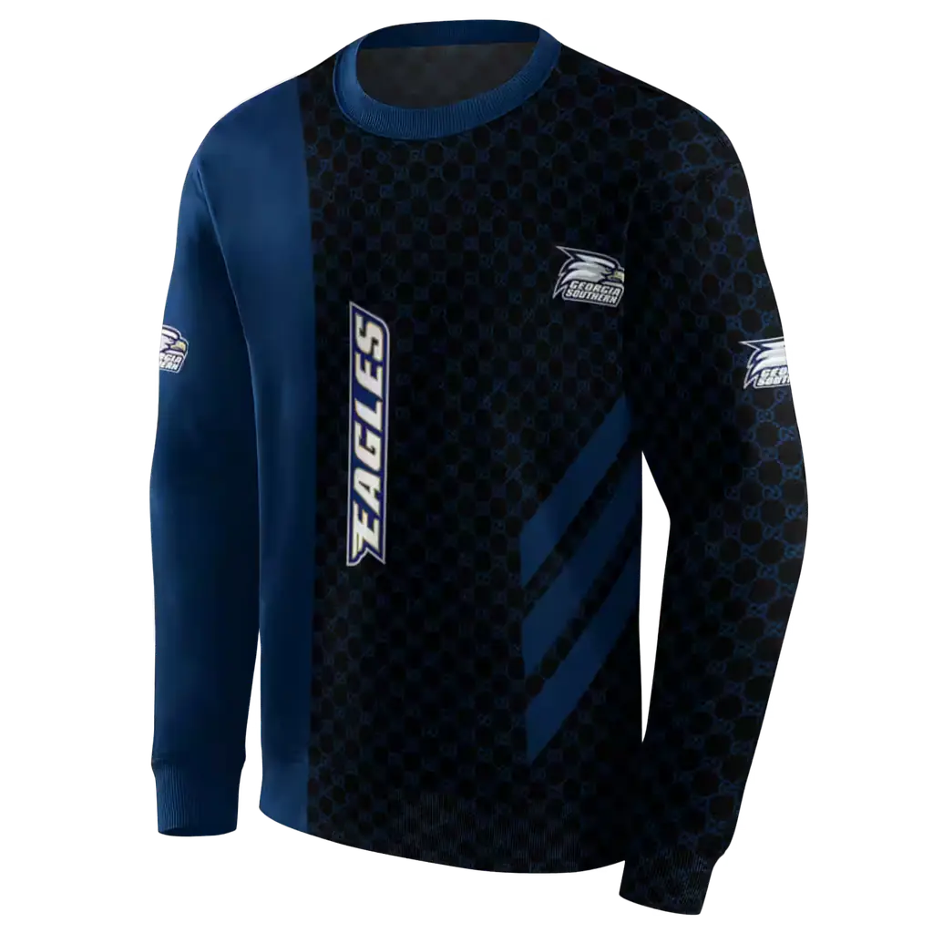 georgia southern eagles monogram pattern blue hoodie new arrival georgia southern eagles monogram pattern blue hoodie new arrival