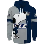 georgia southern eagles playful snoopy blue hoodie best selling