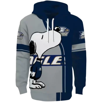 georgia southern eagles playful snoopy blue hoodie best selling