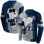 georgia southern eagles playful snoopy blue hoodie best selling