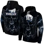 georgia southern eagles skull artwork blue black hoodie best selling