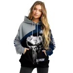 georgia southern eagles skull punisher grey black hoodie best selling
