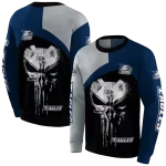 georgia southern eagles skull punisher grey black hoodie best selling