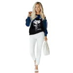 georgia southern eagles skull punisher grey black hoodie best selling