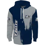 georgia southern eagles splatter effect blue hoodie best selling