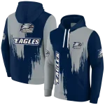 georgia southern eagles splatter effect blue hoodie best selling