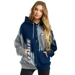 georgia southern eagles splatter effect blue hoodie best selling