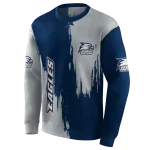 georgia southern eagles splatter effect blue hoodie best selling